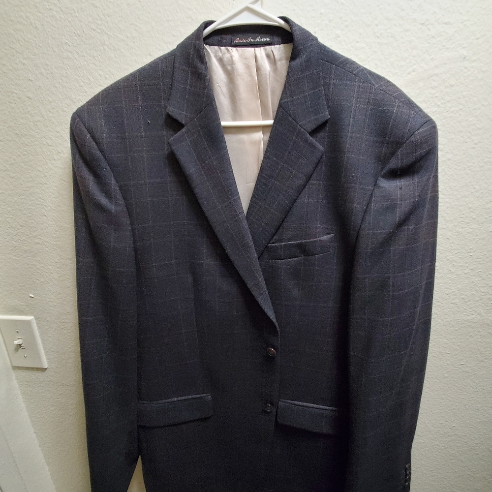 Michael Kors grey plaid blazer